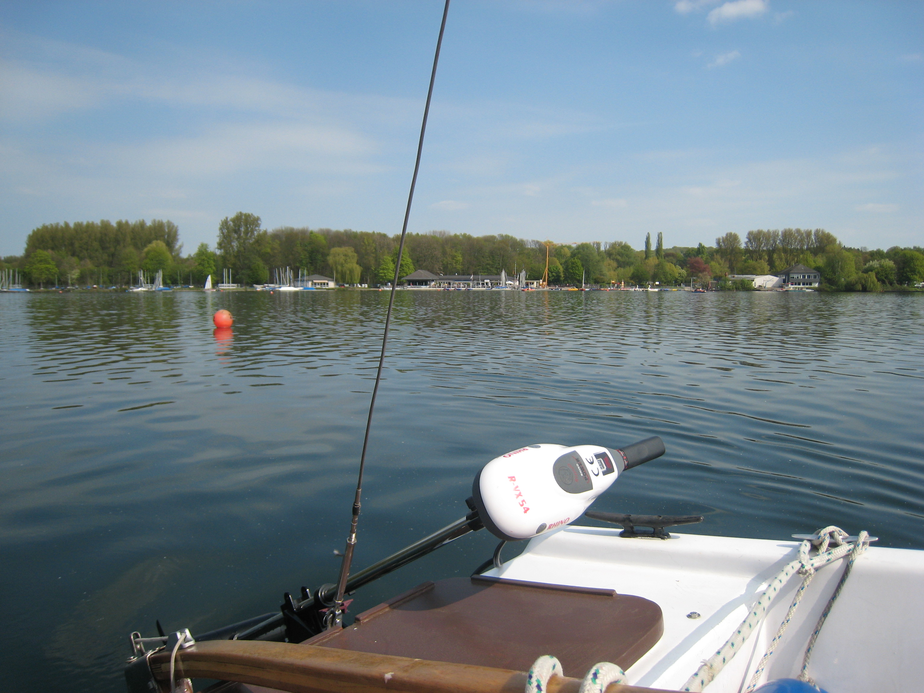 Blick vom Wasser auf die Nordseite